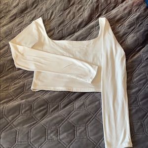 Off shoulder crop top